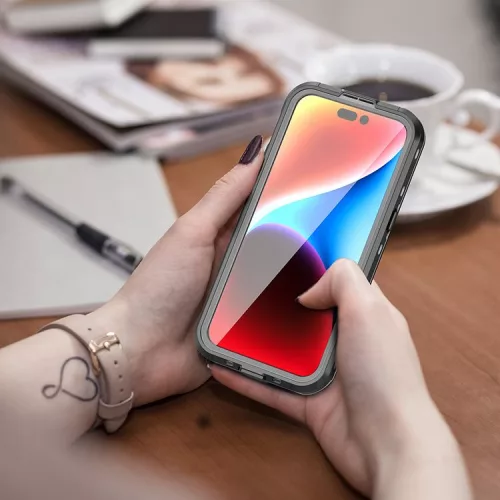 Shellbox DOT vízálló MagSafe tok iPhone 15 Pro Max - fekete