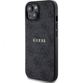   Guess 4G Colored Ring tok MagSafe funkcióval iPhone 15 Pro Max készülékhez - fekete