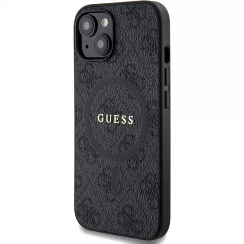 Guess 4G Colored Ring tok MagSafe funkcióval iPhone 15 Pro Max készülékhez - fekete