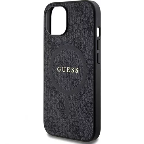 Guess 4G Colored Ring tok MagSafe funkcióval iPhone 15 Pro Max készülékhez - fekete