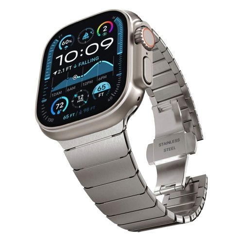 Apple Watch szíj 42/ 44/ 45/ 46 /49 mm Tech-Protect Linkband - Titanium