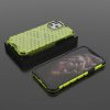 Apple iPhone 12 Pro Max, Műanyag hátlap védőtok, közepesen ütésálló, légpárnás sarok, méhsejt minta, Wooze Honey, sárga