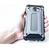 Apple iPhone 13 Pro Max, Műanyag hátlap védőtok, Defender, fémhatású, ezüst