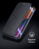 Apple iPhone 13 Pro, Oldalra nyíló tok, stand, Dux Ducis Skin X New, rózsaszín