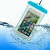 Univerzális vízálló tok, max. 7" méretű készülékekhez, max. 10 méterig, nyakba akasztható, Wooze Waterproof, kék