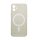 Apple iPhone 13 Pro, Szilikon tok, mágnes gyűrűvel, MagSafe töltővel kompatibilis, Wooze Magsafe Case, fehér