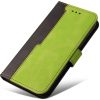 Apple iPhone 12 / 12 Pro, Oldalra nyíló tok, stand, kártyatartóval, kézpánttal, Wooze Colour Wallet, zöld
