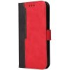 Apple iPhone 13 Mini, Oldalra nyíló tok, stand, kártyatartóval, kézpánttal, Wooze Colour Wallet, piros