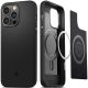 Apple iPhone 14 Pro Max, Szilikon tok, Magsafe töltővel kompatibilis, csíkos minta, Spigen Core Armor Mag, fekete
