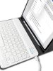 Apple iPad 10.2 (2019 / 2020 / 2021), Bluetooth billentyűzetes mappa tok, érintőceruza tartó, TP SC Pen + Keyboard, fekete