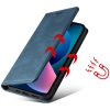 Apple iPhone 16 Pro, Oldalra nyíló tok, stand, kártyatartóval, kézpánttal, Wooze Business Plus, kék