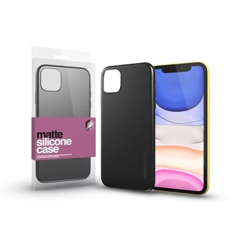 XPRO Szilikon matte tok ultravékony fekete IPhone 11 készülékhez