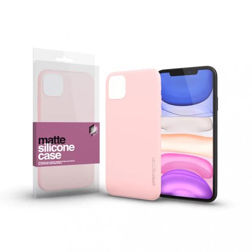 XPRO Szilikon matte tok ultravékony Púder pink IPhone 11 Pro készülékhez