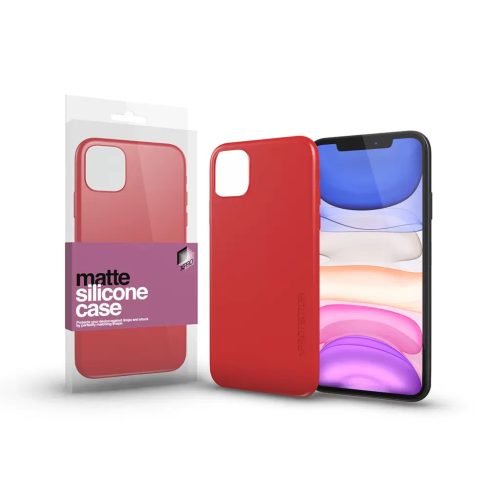 XPRO Szilikon matte tok ultravékony korallpiros IPhone 11 Pro készülékhez