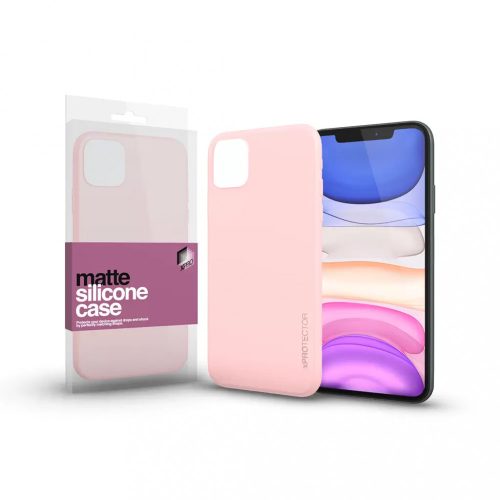 XPRO Szilikon matte tok ultravékony Púder pink IPhone 11 Pro Max készülékhez