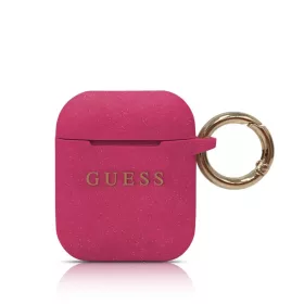Guess Apple Airpods szililkon tok, lila, GUACCSILGLFU