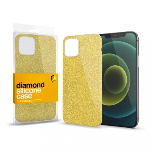XPRO Szilikon tok Diamond Arany IPhone 12 Pro Max készülékhez