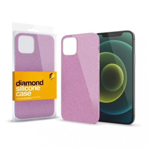 XPRO Szilikon tok Diamond Pink IPhone 12 Pro Max készülékhez