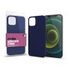 XPRO Szilikon matte tok ultravékony sötétkék Apple iPhone 12 / 12 Pro készülékhez