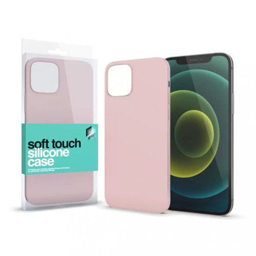 XPRO Soft Touch szilikon tok púder pink IPhone 12 Pro Max készülékhez