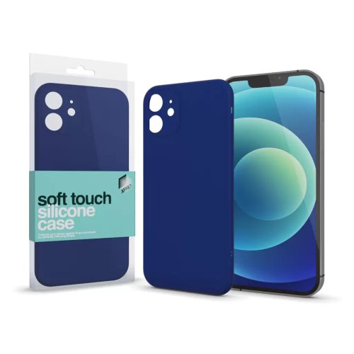 XPRO Soft Touch szilikon tok Slim Sötétkék IPhone 7 / 8 / SE 2020 / SE 2022 készülékhez