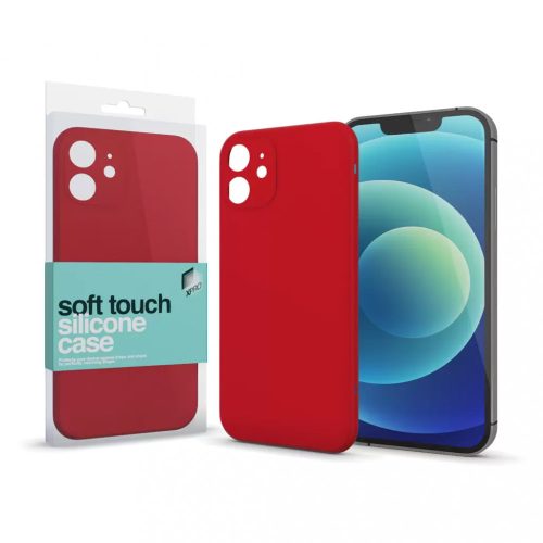 XPRO Soft Touch szilikon tok Slim Piros IPhone 7 / 8 / SE 2020 / SE 2022 készülékhez
