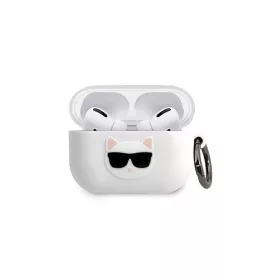   Karl Lagerfeld Apple Airpods Pro szililkon tok, fehér, KLACAPSILCHWH