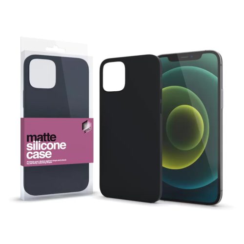 XPRO Szilikon matte tok ultravékony fekete IPhone 13 Pro Max készülékhez