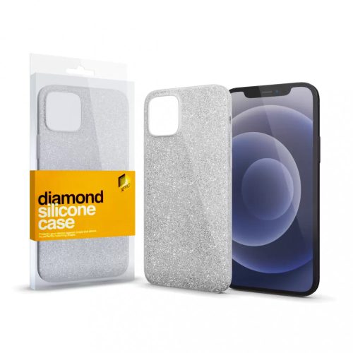 XPRO Szilikon tok Diamond Ezüst IPhone 13 Pro Max készülékhez