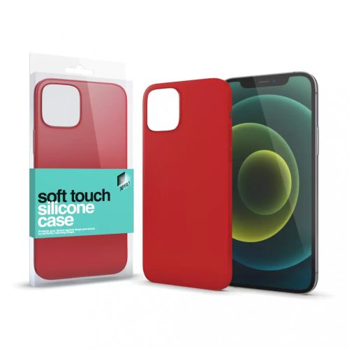 XPRO Soft Touch szilikon tok piros IPhone 13 Pro Max készülékhez