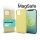 XPRO MagSafe rögzítésű Soft Touch Szilikon tok IPhone 13 Mini készülékhez - halvány citromsárga