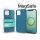 XPRO MagSafe rögzítésű Soft Touch Szilikon tok IPhone 13 Pro készülékhez - cinegekék