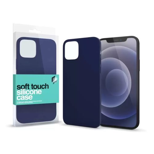 XPRO Soft Touch szilikon tok sötétkék IPhone 14 Pro készülékhez