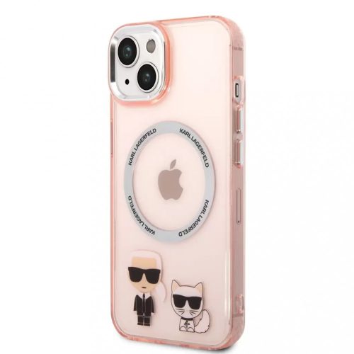 Karl Lagerfeld MagSafe tok pink KLHMP14MHKCP IPhone 14 Plus készülékhez