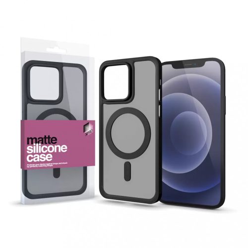 XPRO Matte MagSafe tok - Fekete - IPhone 13 / IPhone 14 készülékhez