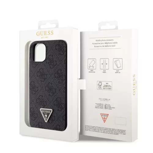 Guess tok Fekete Apple Iphone 15 készülékhez GUHCP15SP4TDPK