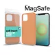 XPRO MagSafe rögzítésű Soft Touch Szilikon tok IPhone 15 Pro készülékhez - narancs
