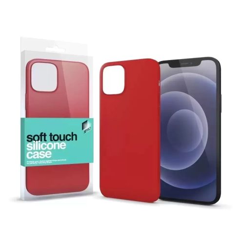 XPRO Soft Touch szilikon tok piros IPhone 15 Pro készülékhez