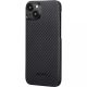 Pitaka MagEZ Case 4 Black / Grey Twill 1500D IPhone 15 Plus készülékhez - MagSafe rögzítéssel