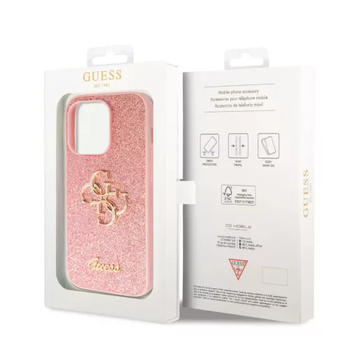 Guess tok Pink Apple Iphone 15 Pro készülékhez GUHCP15LHG4SGP