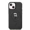 Karl Lagerfeld tok fekete KLHMP15SHFCKNOK IPhone 15 készülékhez