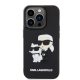 Karl Lagerfeld tok fekete KLHCP15L3DRKCNK IPhone 15 Pro készülékhez