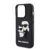 Karl Lagerfeld tok fekete KLHCP15L3DRKCNK IPhone 15 Pro készülékhez