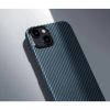 Pitaka MagEZ Case 4 Black / Blue Twill 1500D IPhone 15 készülékhez - MagSafe rögzítéssel