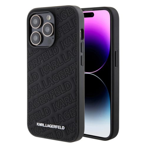 Karl Lagerfeld tok fekete KLHCP15LPQKPMK IPhone 15 Pro készülékhez
