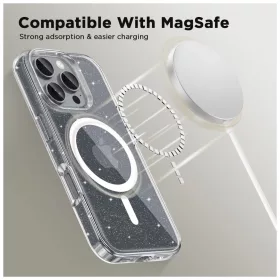    Tech-Protect FLEXAIR MAGSAFE GLITTER csillogós tok Apple iPhone 16 Pro készülékhez