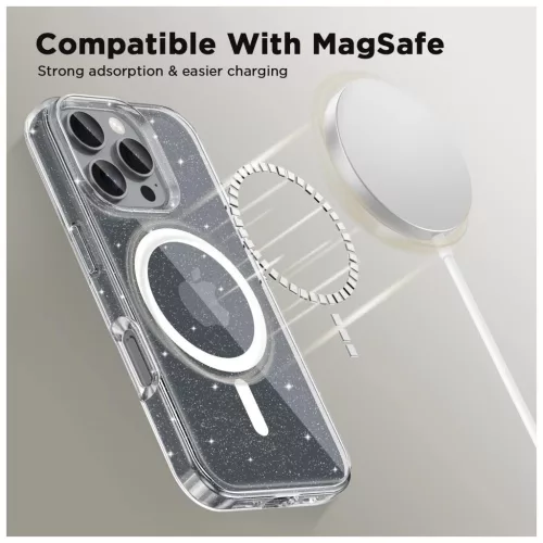  Tech-Protect FLEXAIR MAGSAFE GLITTER csillogós tok Apple iPhone 16 Pro Max készülékhez