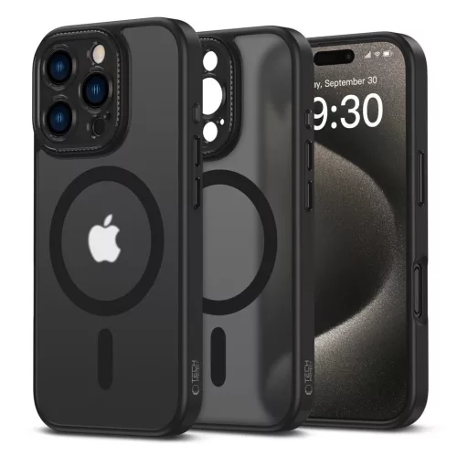  Tech-Protect MAGCAM MAGSAFE kameravédős fekete tok Apple iPhone 16 Pro készülékhez