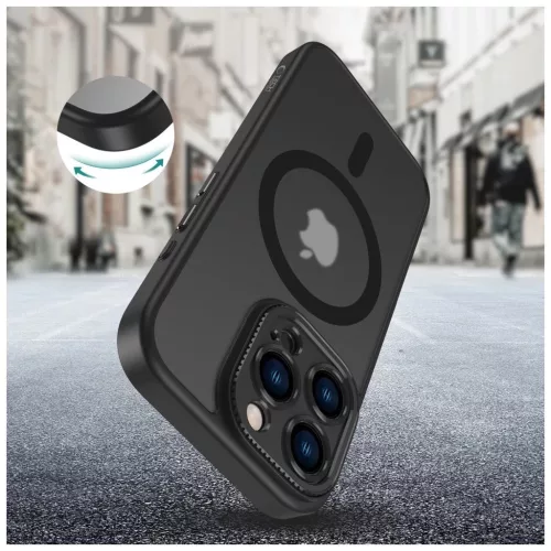  Tech-Protect MAGCAM MAGSAFE kameravédős fekete tok Apple iPhone 16 Pro készülékhez