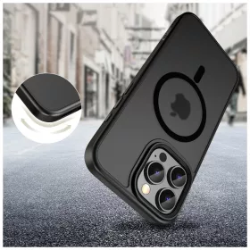    Tech-Protect MAGMAT MAGSAFE tok matt fekete Apple iPhone 16 Pro Max készülékhez